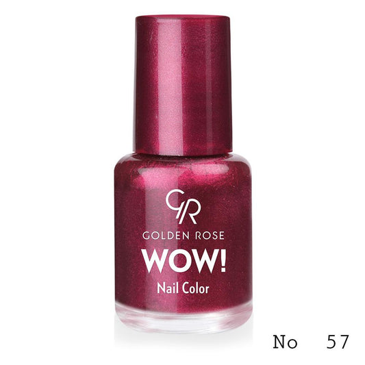 Lac de unghii WOW! Nail Color, 57, 6 ml, Golden Rose