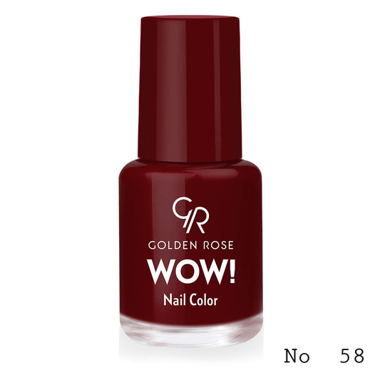 Lac de unghii WOW! Nail Color, 58, 6 ml, Golden Rose