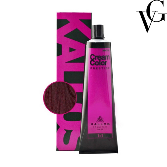 Vopsea de păr Prestige 6.20, Ciclamen, 60 ml, Kallos