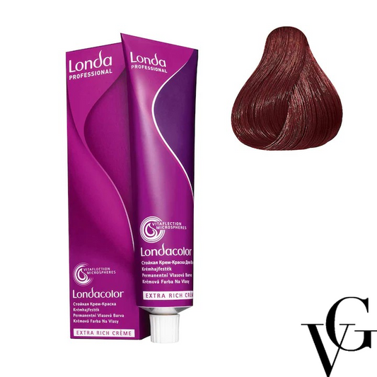 Vopsea de păr Extra Rich Permanent Color 6/5, Blond închis roșiatic, 60 ml, Londa Professional