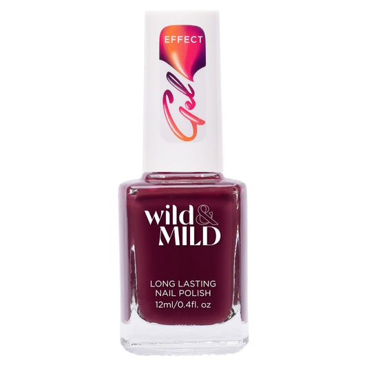 Lac de unghii Wild & Mild Gel Effect, N.60 - Burgundy Bouquet, 12 ml, Wild & Mild