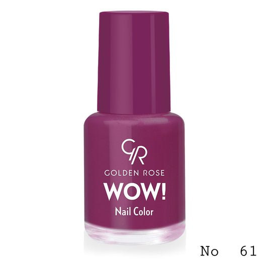 Lac de unghii WOW! Nail Color, 61, 6 ml, Golden Rose