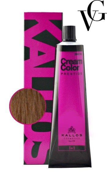 Vopsea de păr Prestige 7, Blond mediu, 60 ml, Kallos
