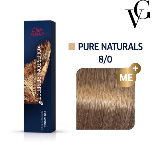Vopsea de păr Koleston Perfect Me+ 8/0, Blond deschis natural, 60 ml, Wella Professionals