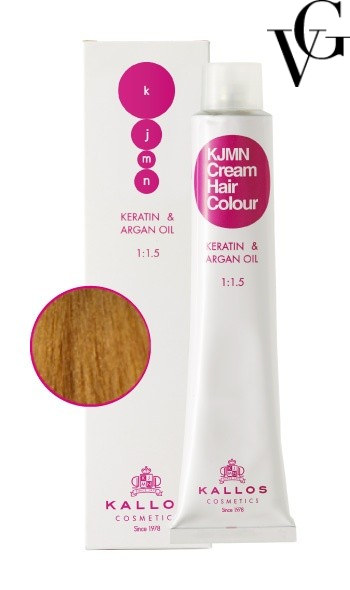 Vopsea de păr profesională 8.3, Blond auriu deschis, 100 ml, Kallos