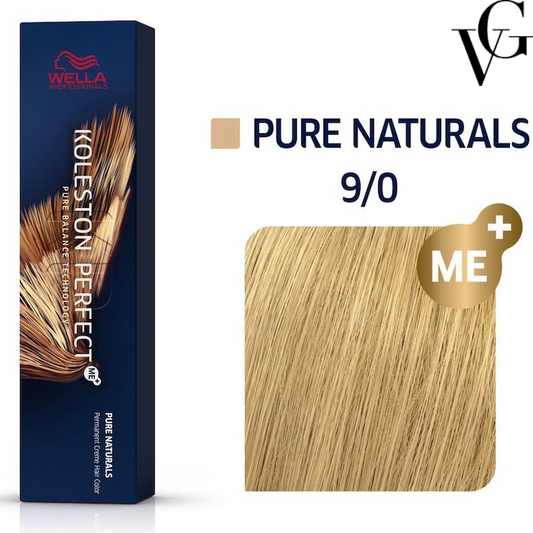 Vopsea de păr Koleston Perfect Me+ 9/0, Blond luminos natural, 60 ml, Wella Professionals