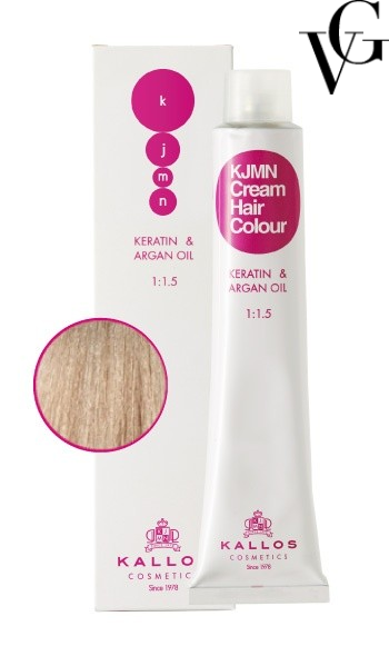 Vopsea de păr profesională 90.02, Blond violet, 100 ml, Kallos