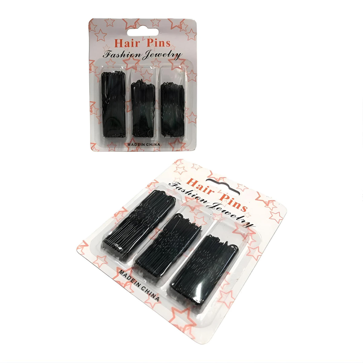 Set ace de păr, dimensiuni variate, culoare negru