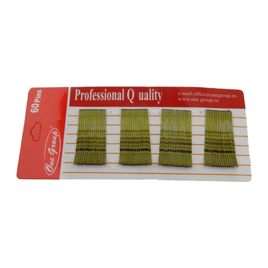 Agrafe de păr culoarea auriu, 60 buc, One Group Professional