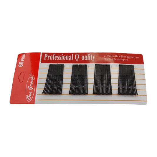 Agrafe de păr culoarea negru, 60 buc, One Group Professional