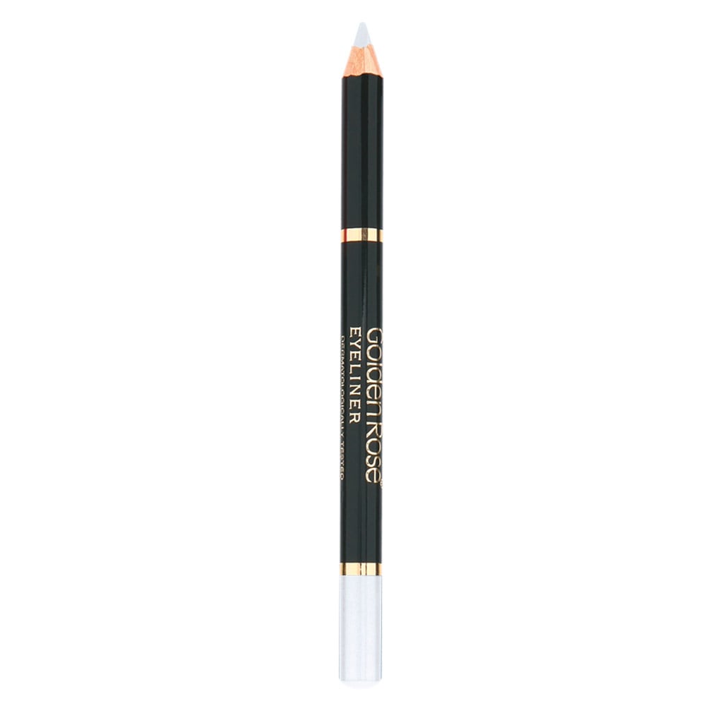 Creion de ochi Wooden, culoare alb, Golden Rose