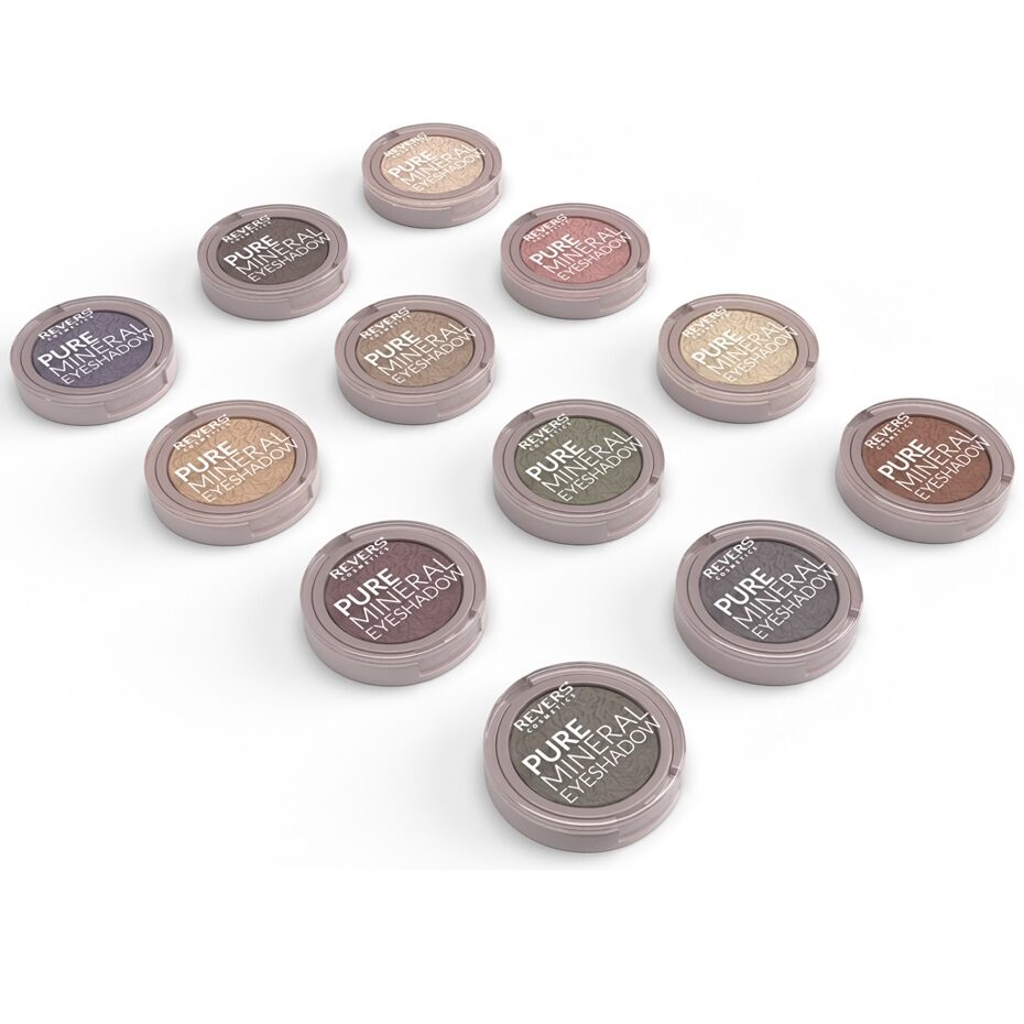 Fard de pleoape monocolor Mineral Pure, Nuanțe naturale/sidefate, 2.5 gr, Revers Cosmetics