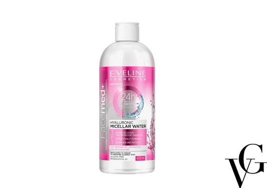 Apă micelară FACEMED+ Hyaluronic 3in1, 400 ml, Eveline Cosmetics