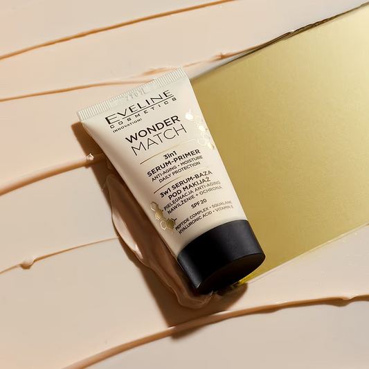 Bază de machiaj 3 în 1 Wonder Match, 30 ml, Eveline Cosmetics