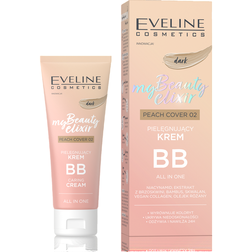 BB cream My Beauty Elixir, N.02 Dark, 30 ml, Eveline Cosmetics