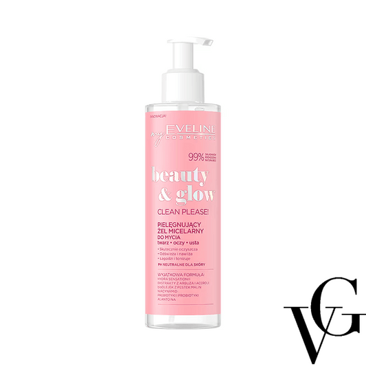 Gel micelar pentru curățarea feței Beauty & Glow, 200 ml, Eveline Cosmetics