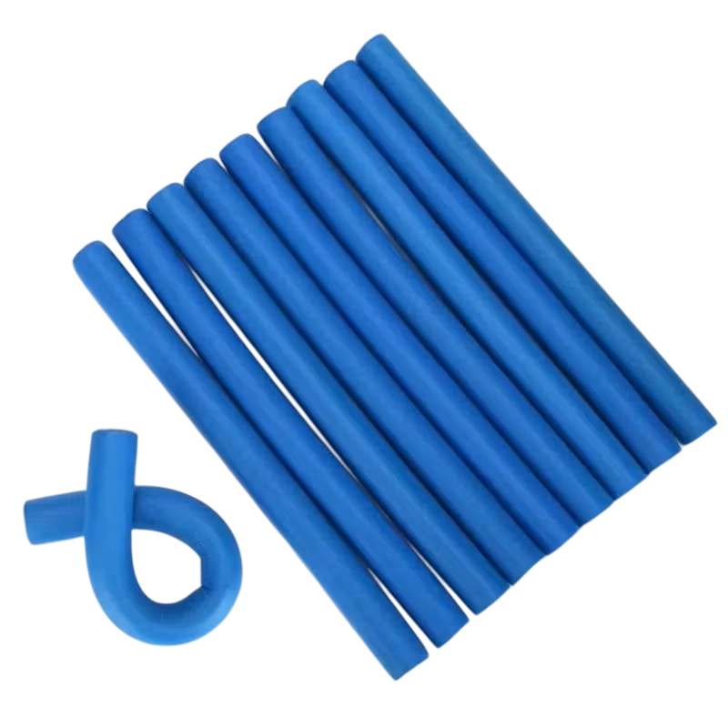 Bigudiuri flexibile, culoare albastră, numărul 1 (2.0 cm)