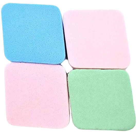 Set bureți pentru machiaj, culori variate, 4 buc