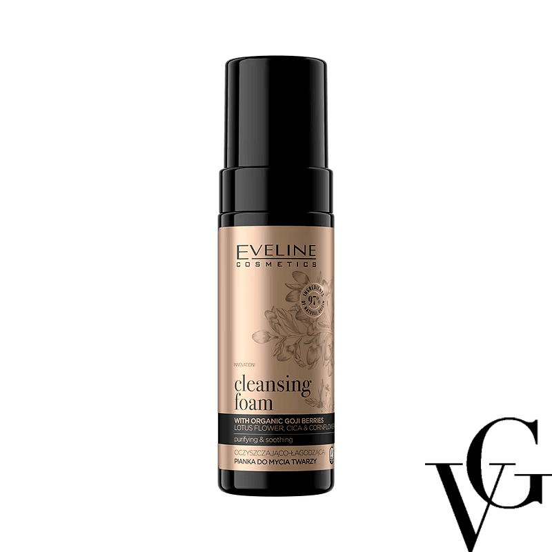 Spumă de curățare facială Organic Gold, 150 ml, Eveline Cosmetics