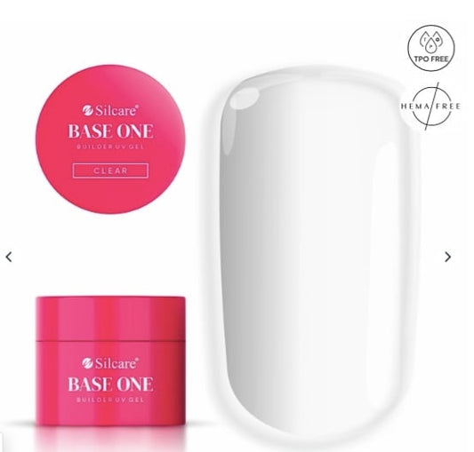 Gel de construcție UV Base One, Clear-Transparent, 50 gr, Silcare