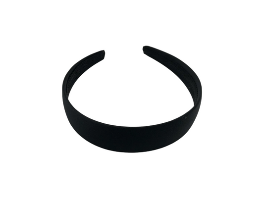Coroniță de păr simplă, model lat, culoare negru