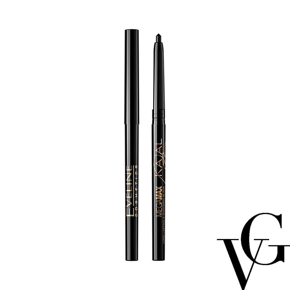 Creion de ochi Kajal Megamax, 3 gr, Eveline Cosmetics