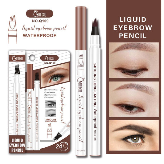 Creion pentru sprâncene rezistent la apă, culoare maro, 1 ml, IANXIU