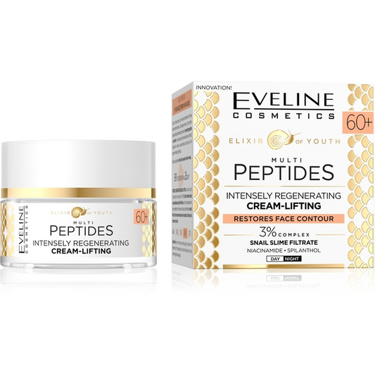 Cremă-lifting de față 60+ Elixir of Youth, 50 ml, Eveline Cosmetics