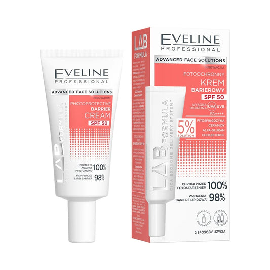 Cremă de față cu barieră foto-protectoare LAB Formula SPF 50, 40 ml, Eveline Cosmetics