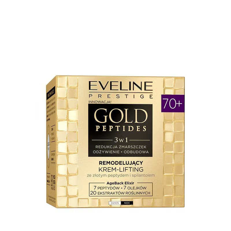 Cremă de față Gold Peptide 70+, 50 ml, Eveline Cosmetics