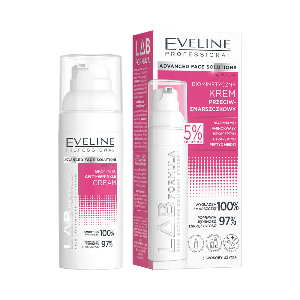 Cremă anti-îmbătrânire Biomimetic Lab Formula 5%, 50 ml, Eveline Cosmetics