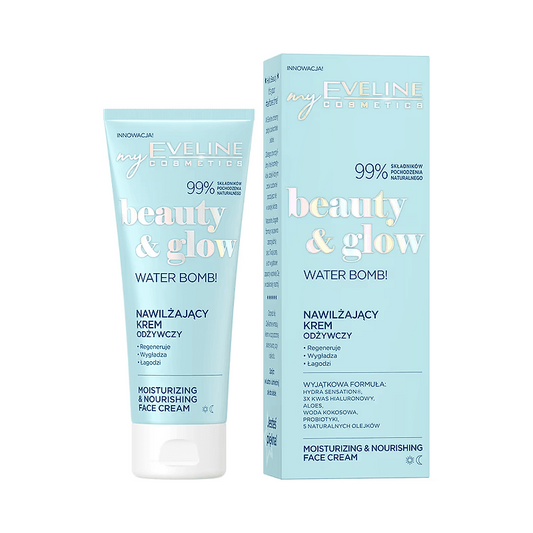 Cremă de față intens hidratantă Beauty & Glow, 75 ml, Eveline Cosmetics