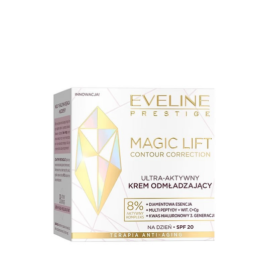 Cremă de zi Ultra-Activă SPF20 Magic Lift, 50 ml, Eveline Cosmetics
