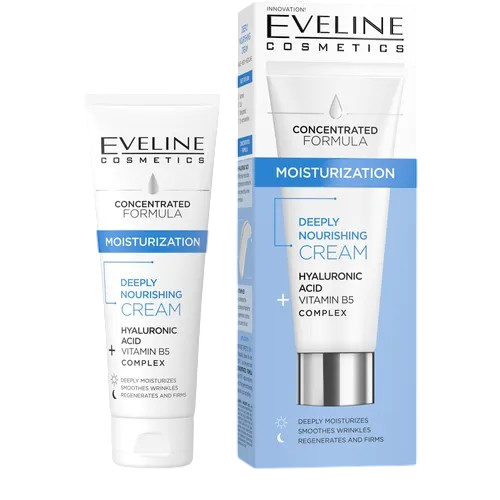 Cremă de față ultra hidratantă 5% Acid Hialuronic & Vitamina B, 30 ml, Eveline Cosmetics