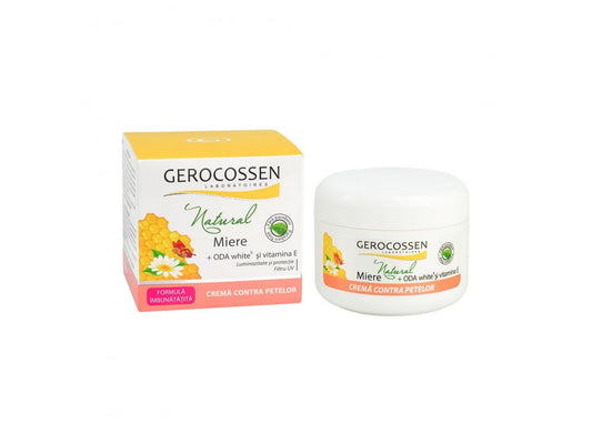 Cremă contra petelor cu vitamina E Natural Miere, 100 ml, Gerocossen