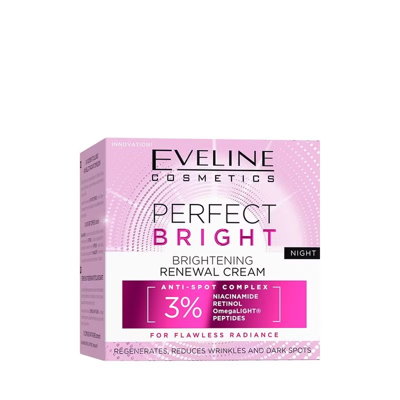 Cremă de noapte 3% Complex Anti-Spot Perfect Bright, 50 ml, Eveline Cosmetics