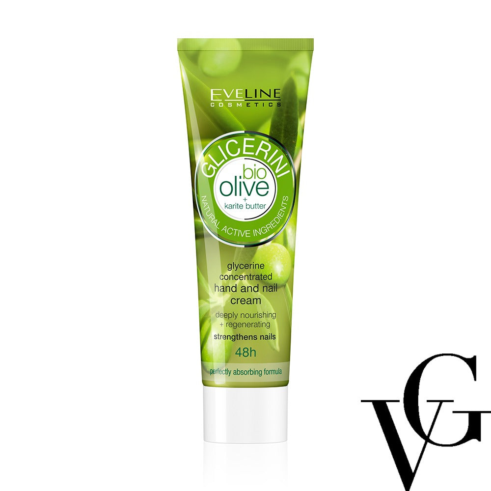 Cremă de mâini și unghii cu glicerină, 100 ml, Eveline Cosmetics