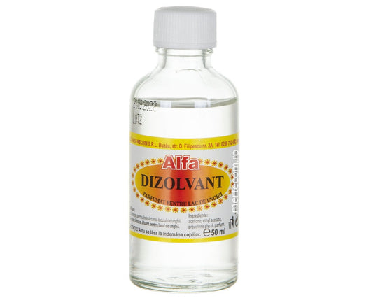 Dizolvant parfumat pentru lacul de unghii, 50 ml, Alfa Mechim
