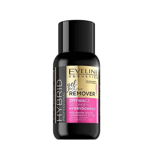 Dizolvant profesional cu acetonă pentru gelul de unghii Hybrid Professional, 150 ml, Eveline Cosmetics
