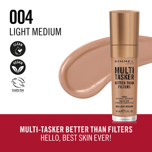 Bază de machiaj Multi-Tasker Better Than Filters, N.004 Light Medium, 30 ml, Rimmel London