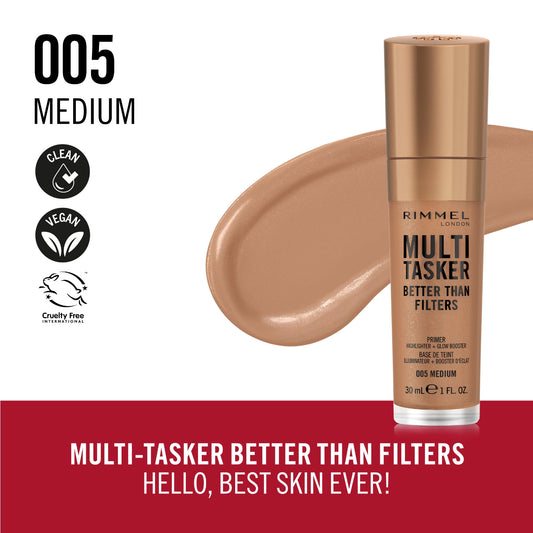 Bază de machiaj Multi-Tasker Better Than Filters, N.005 Medium, 30 ml, Rimmel London