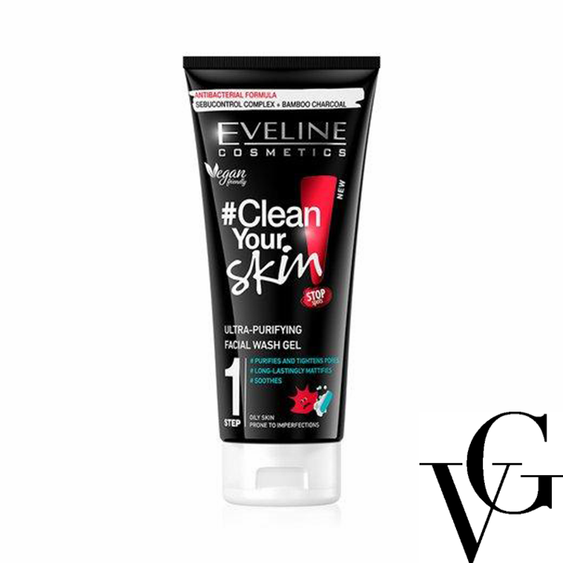 Gel de curățare facială Clean Your Skin, 200 ml, Eveline Cosmetics