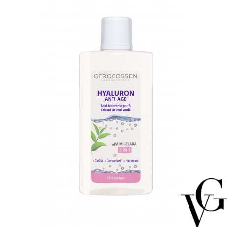 Apă micelară 3 în 1 Hyaluron Anti-Age, 300 ml, Gerocossen