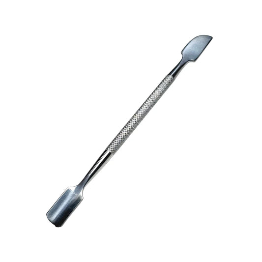 Instrument dublu pentru manichiură, dimensiune mare, culoarea argintiu