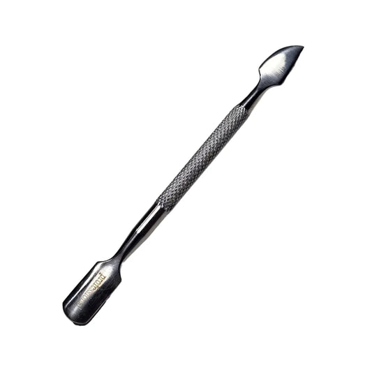 Instrument dublu pentru manichiură, dimensiune mică, culoarea argintiu