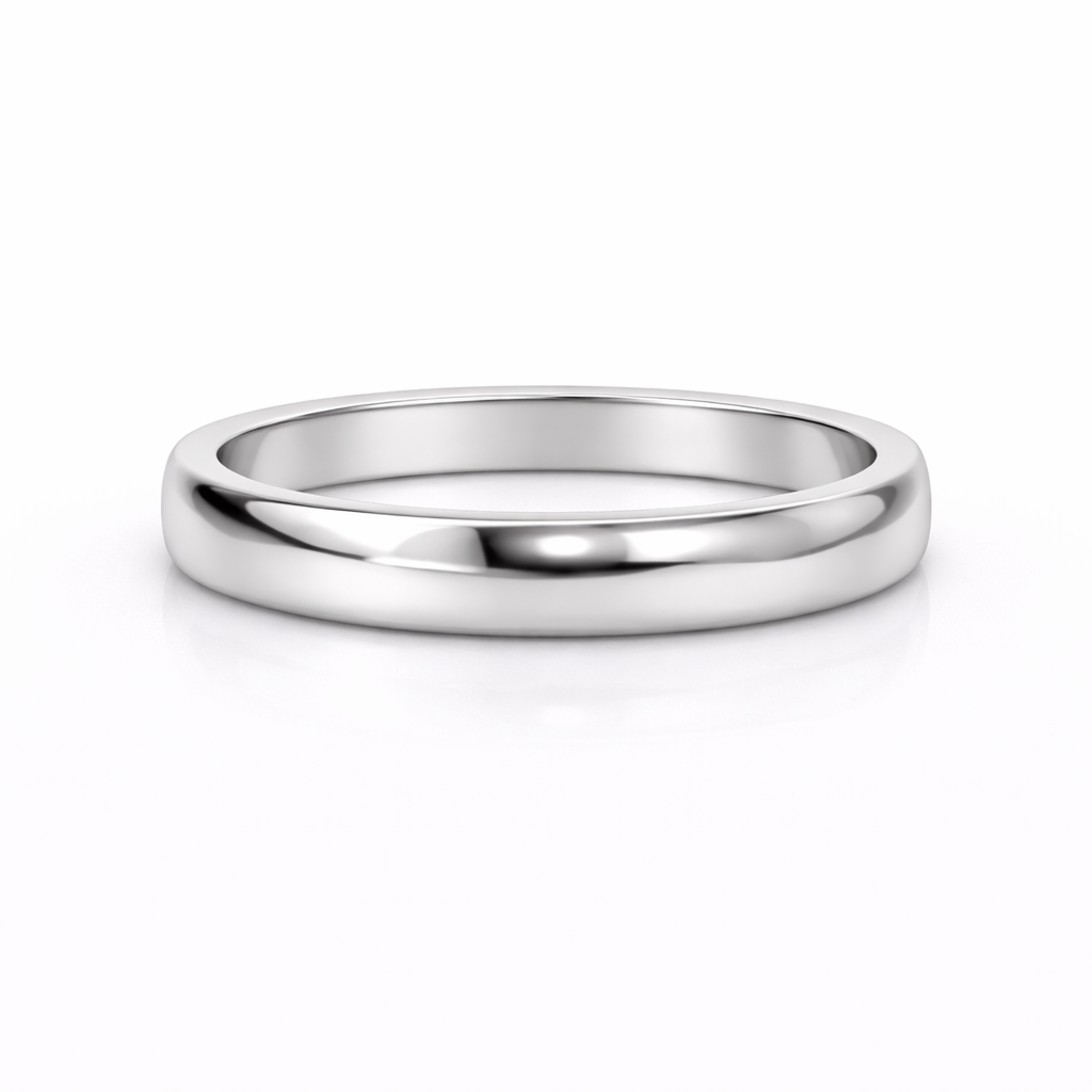 Verighetă din argint 925 „silver purity band”, COD V199, mărime 11