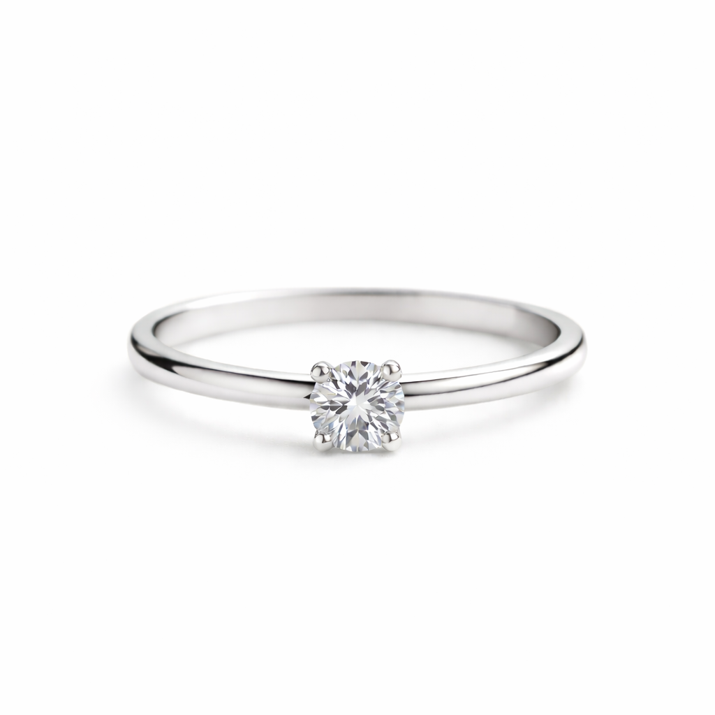Inel din argint 925 „solitaire brilliance”, COD I181, mărime 7