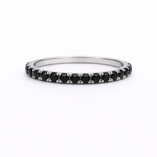 Inel din argint 925 „midnight eternity band”, COD I281, mărime 6