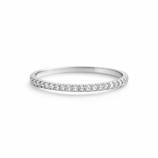 Inel din argint 925 „eternity micro-pave”, COD I362, mărime 8