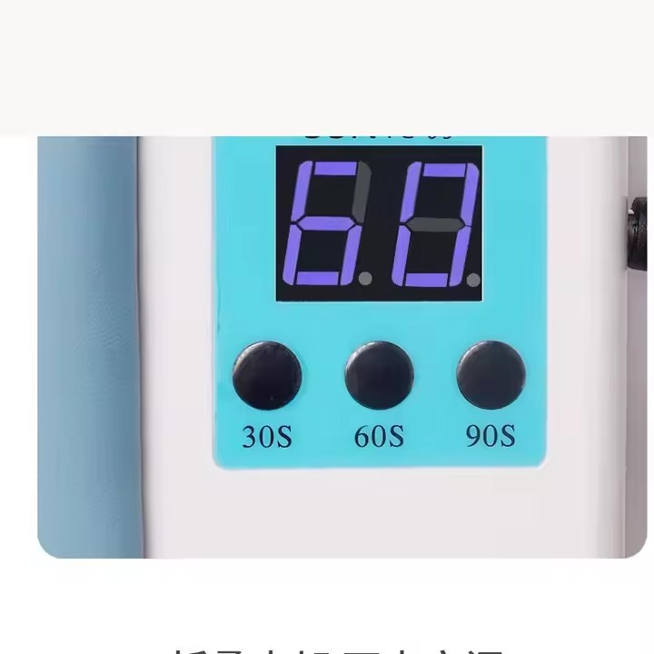 Lampă unghii UV/LED 2 în 1 cu suport pentru mâini, culoare albastră